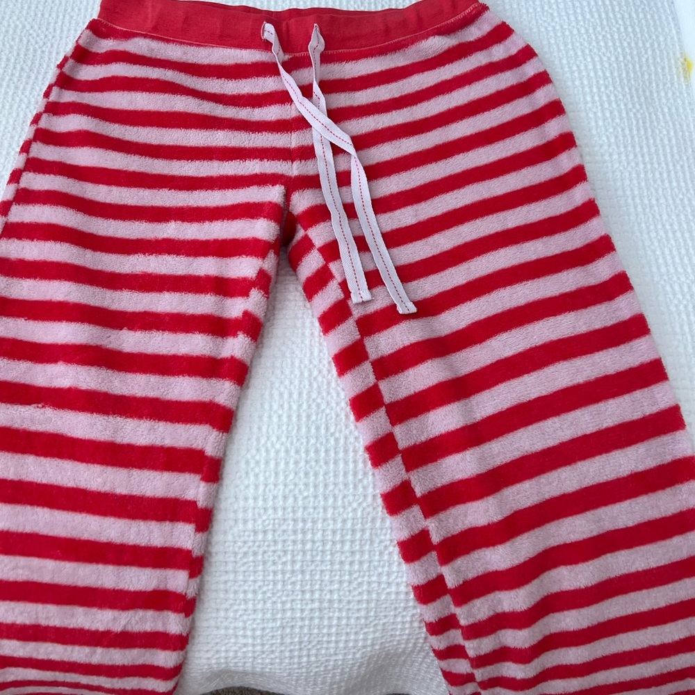 Womens fuzzy pj pants size S